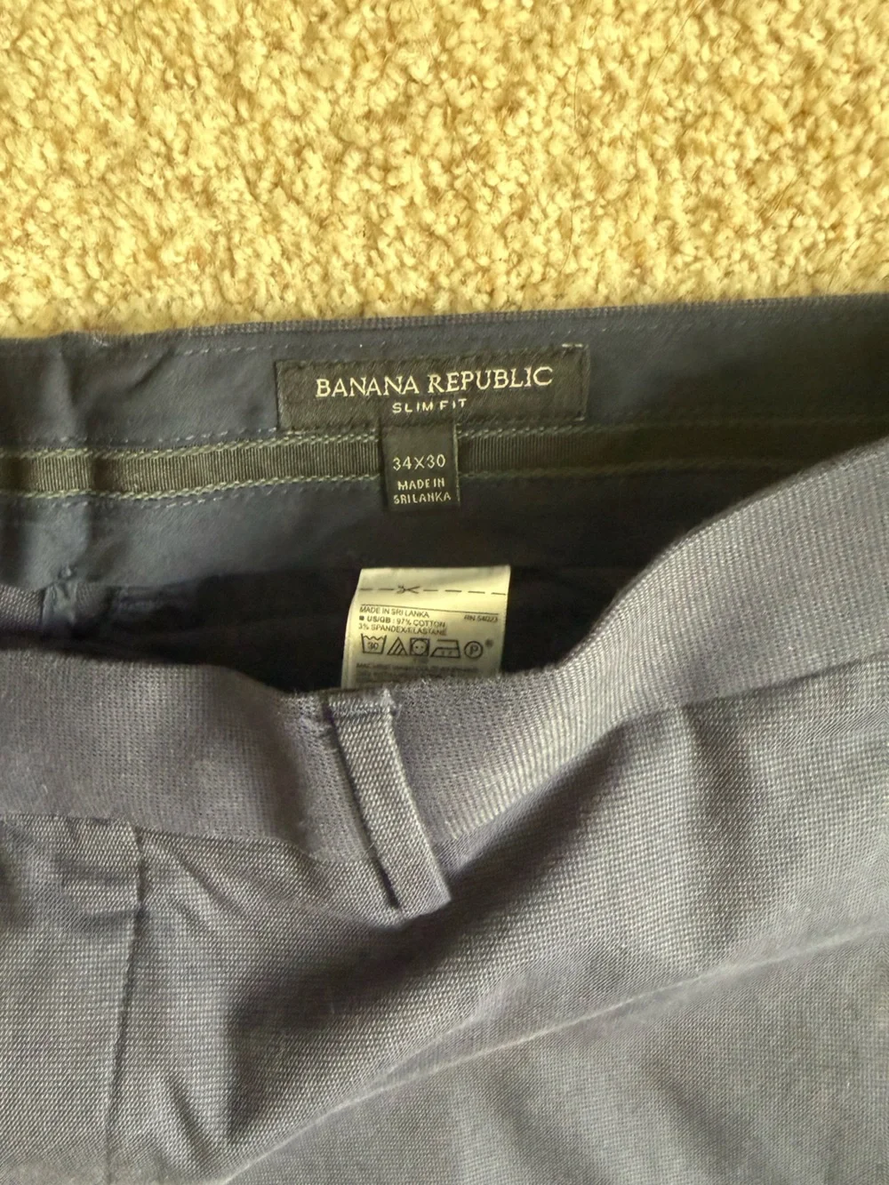 Banana Republic Navy Men’s Dress Pants - 34 x 30